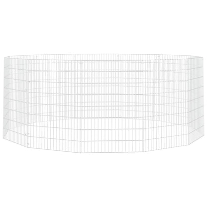 Vidaxl Recinto Animales Corral 12 Paneles Hierro Galvanizado 54x80 Cm_0