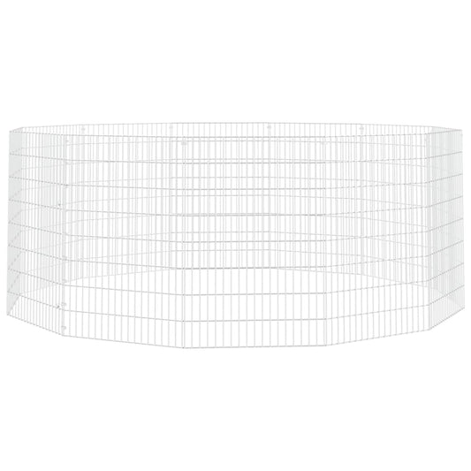 Vidaxl Recinto Animales Corral 12 Paneles Hierro Galvanizado 54x80 Cm_0