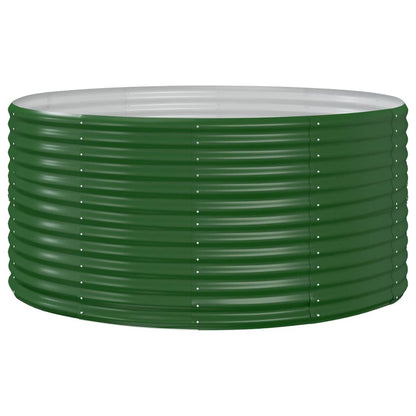 Arriate De Jardín Verde 140x140x68 Cm Acero Galvanizado_0