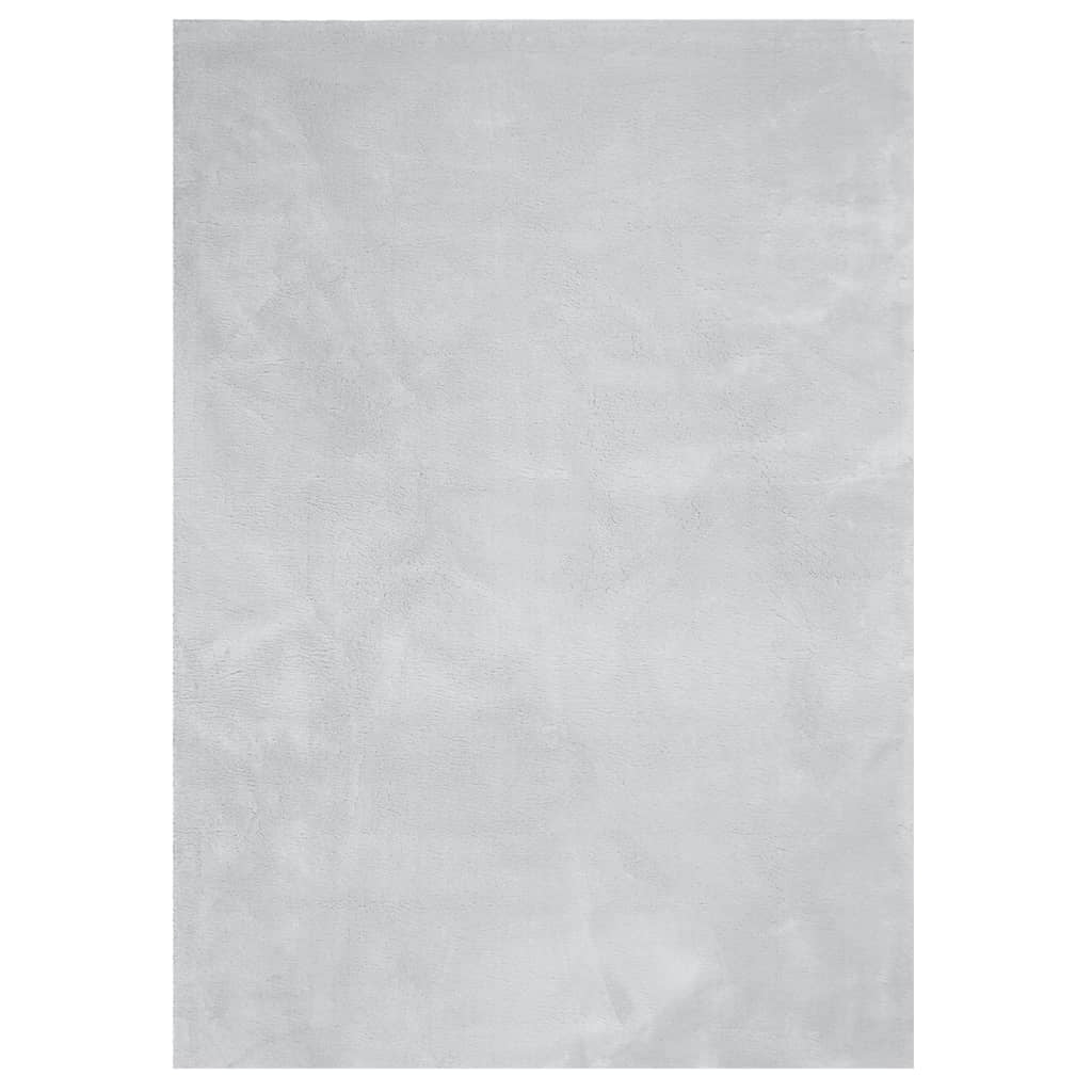 Vidaxl Alfombra De Pelo Corto Suave Lavable Huarte Gris 200x280 Cm_0