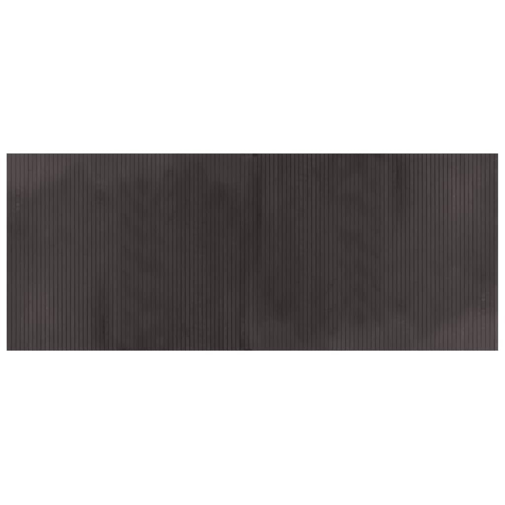 Vidaxl Alfombra Rectangular Bambú Marrón Oscuro 80x200 Cm_0