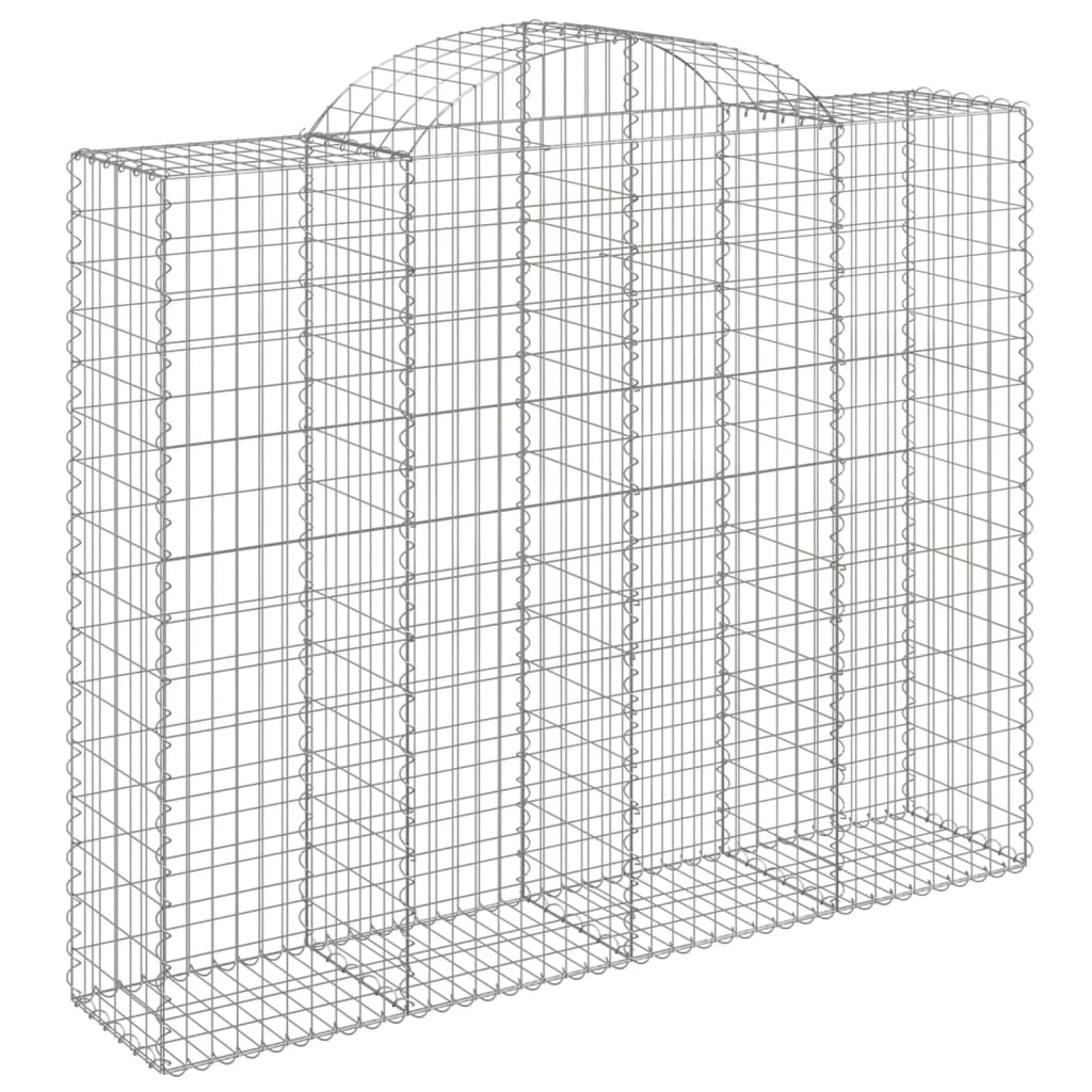 Cestas Gaviones 10 Uds Forma De Arco Hierro 200x50x160/180 Cm_2