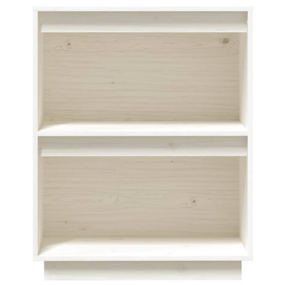 Mesa Consola De Madera Maciza De Pino Blanco 60x34x75 Cm / Vetonek_0
