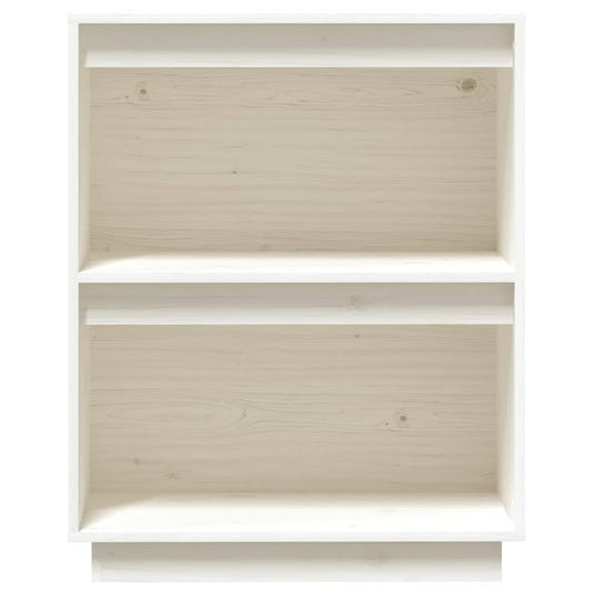 Mesa Consola De Madera Maciza De Pino Blanco 60x34x75 Cm / Vetonek_0