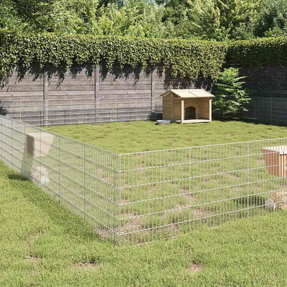 Vidaxl Recinto Corral Animales 48 Paneles Hierro Galvanizado 54x60 Cm_1