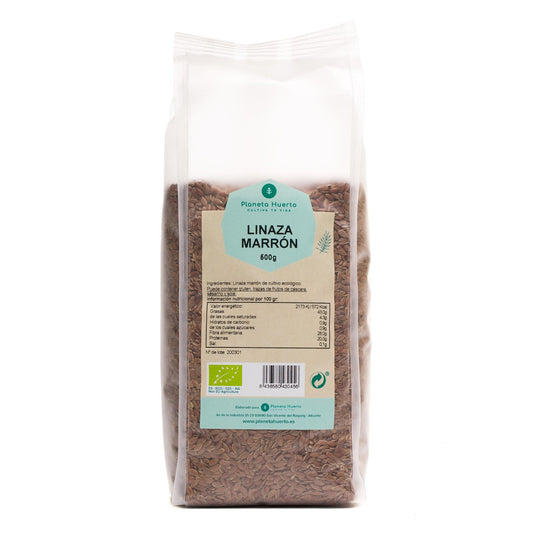Semillas de lino marrón ECO Planeta Huerto 500 g