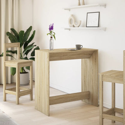 Mesa Alta De Bar Madera Ingeniería Roble Sonoma 102x50x103,5 Cm_1