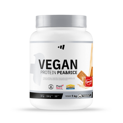 Vegan Protein Pea &amp; Rice (guisante Y Arroz) - 1kg - Galletas Speculoos - Proteína Vegana - Masmusculo_0
