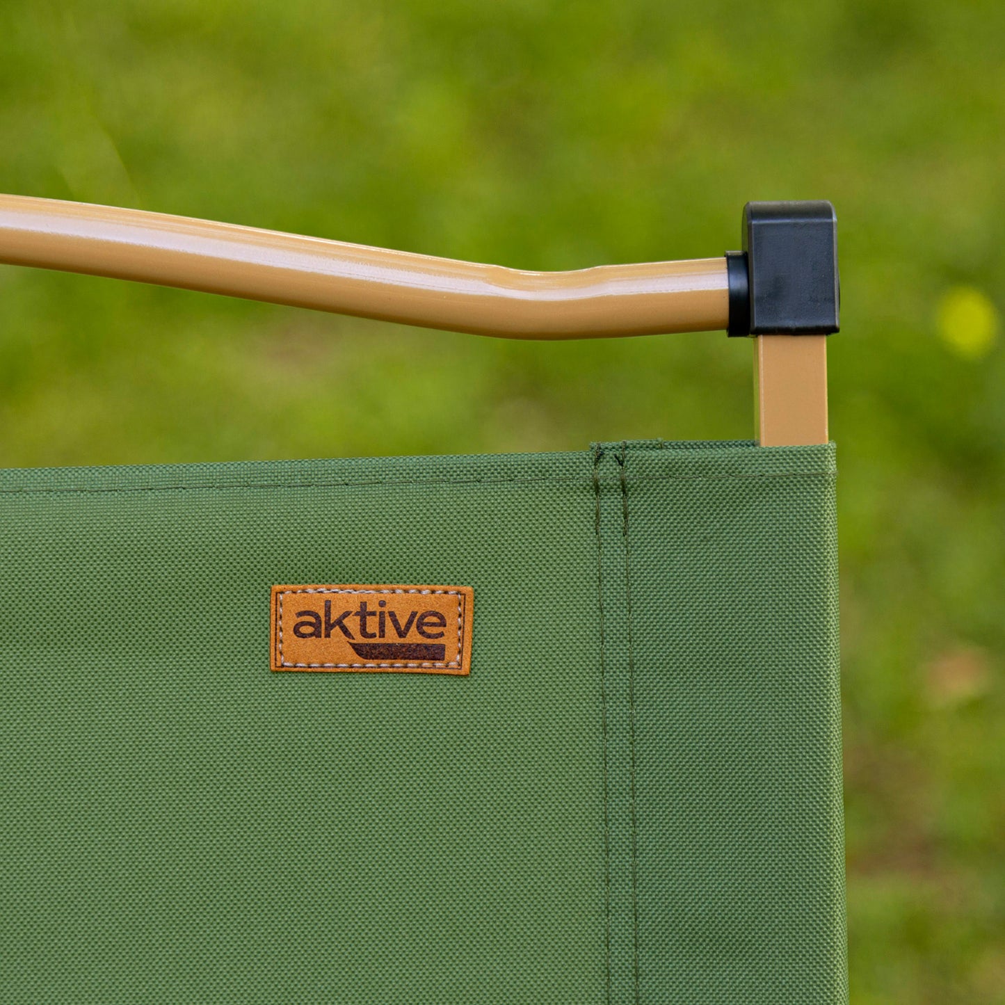 Pack 2 Sillas Plegables Altas Glamping Verde Acero Aktive_2