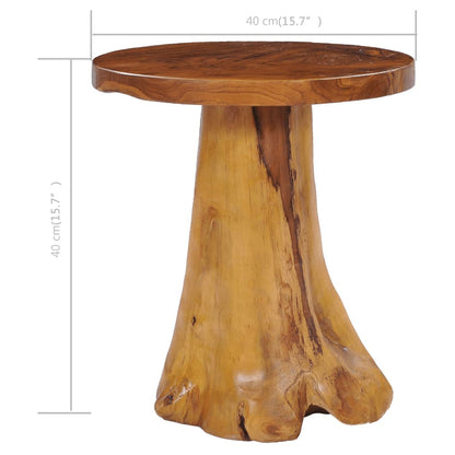Mesa De Centro De Madera Maciza De Teca 40x40 Cm_2