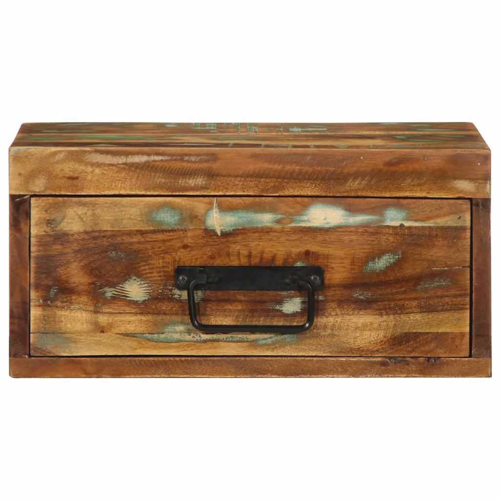 Mesita De Noche De Pared Madera Maciza Reciclada_3
