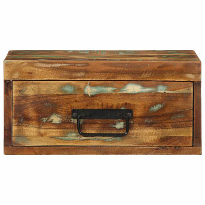 Mesita De Noche De Pared Madera Maciza Reciclada_3