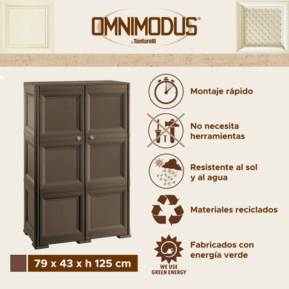 Caja De Almacenamiento Multiusos De 6 Compartimentos Y 6 Puertas Wengué_1
