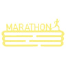 Medallero Maratón Amarillo Pastel Well Home Para 15 Medallas - Regalo Ideal Para Runners