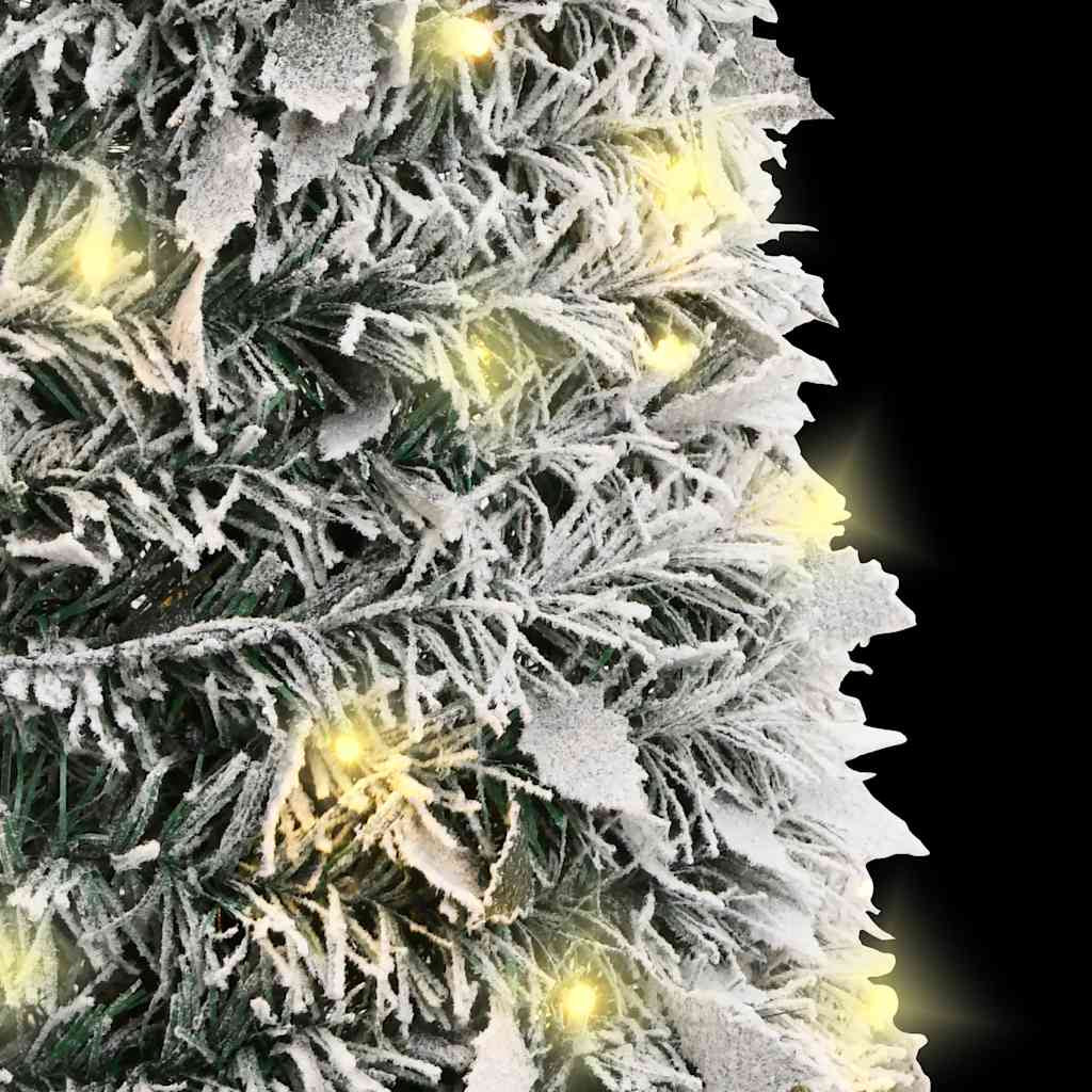 Vidaxl Árbol De Navidad Artificial Desplegable Con Nieve 100 Led 150cm_3