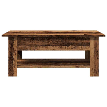 Mesa De Centro Madera Ingeniería Madera Envejecida 102x55x42 Cm_2