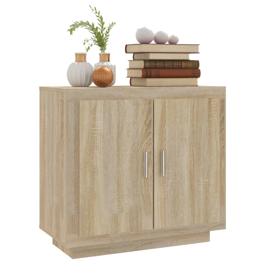 Aparador De Madera Contrachapada Roble Sonoma 80x40x75 Cm / Vetonek_5