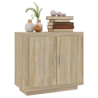 Aparador De Madera Contrachapada Roble Sonoma 80x40x75 Cm / Vetonek_5