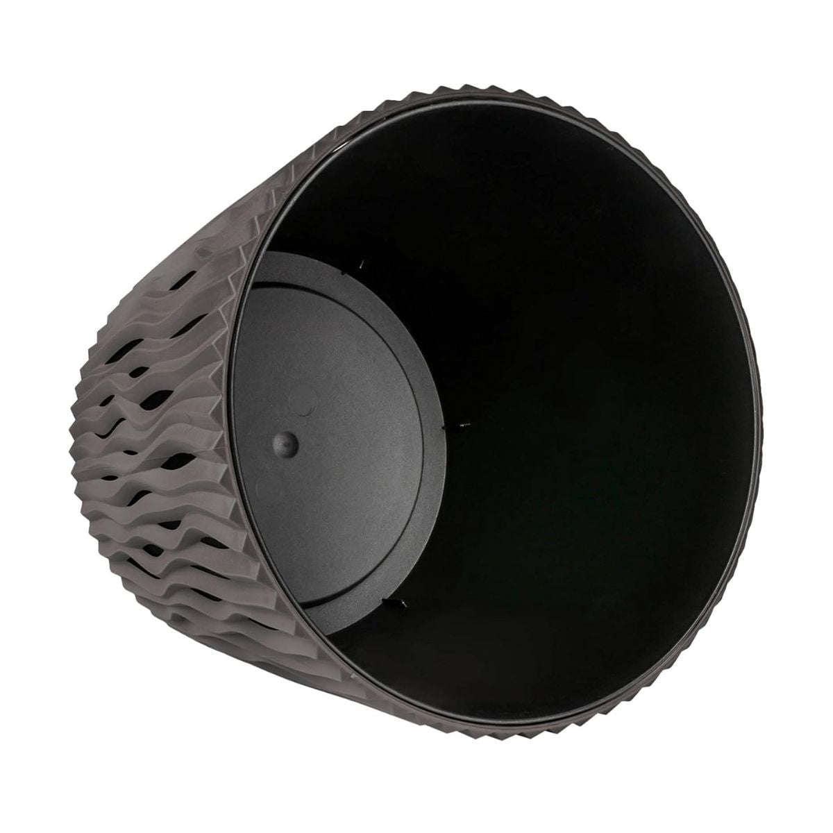 Maceta Duna con inserto gris topo D 13 x 11