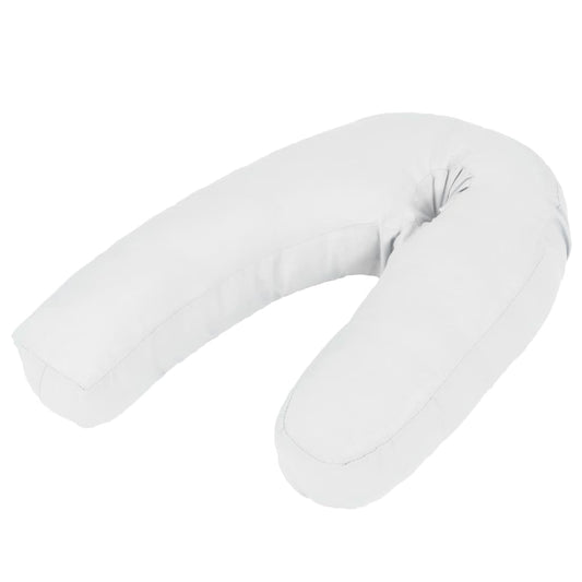 Vidaxl Almohada De Embarazo Con Forma De J 54x(36-43) Cm Blanca_0