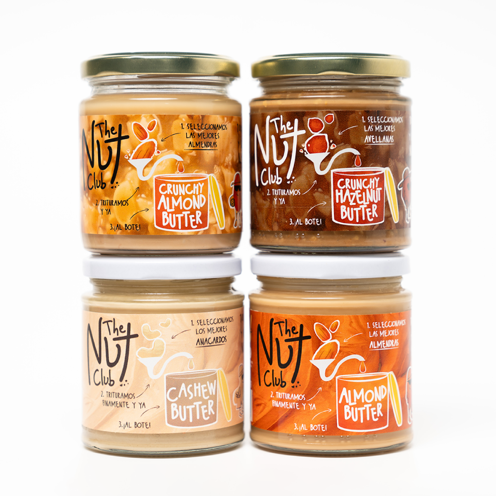 Pack De 4 Cremas De Frutos Secos: Avellana, Almendra Smoothie & Crunchy Y Anacardo. | 100% Fruto Seco_0