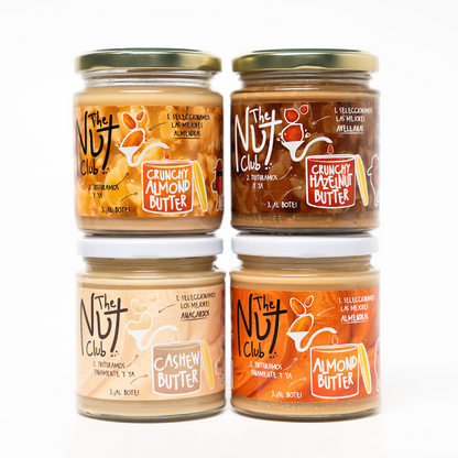 Pack De 4 Cremas De Frutos Secos: Avellana, Almendra Smoothie & Crunchy Y Anacardo. | 100% Fruto Seco_0