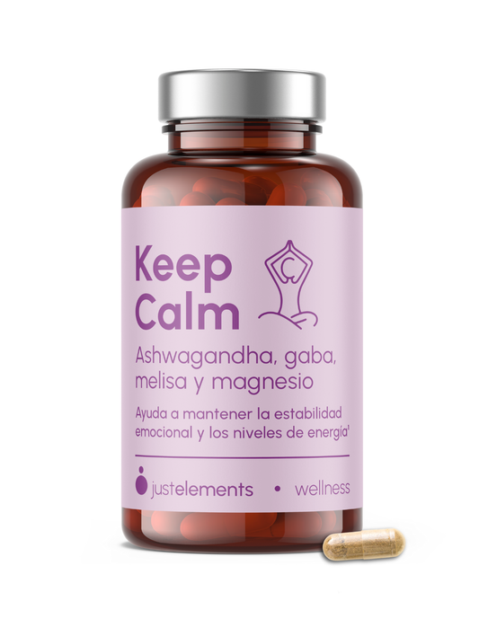 Ashwagandha Con Magnesio Keep Calm Just Elements Wellness 120 Cápsulas_0