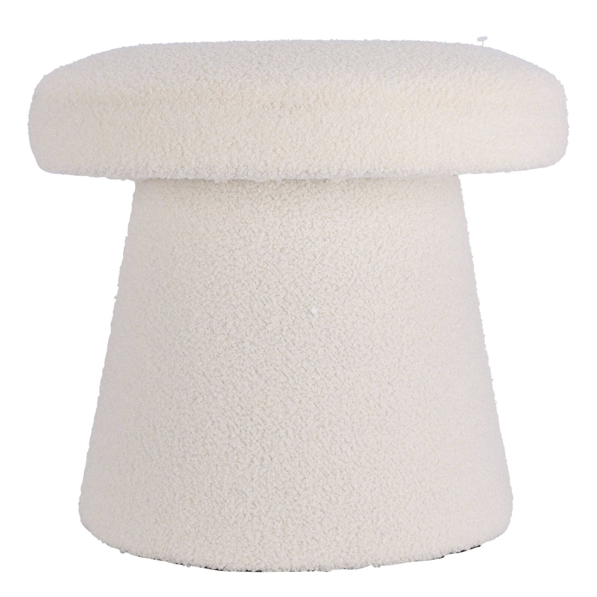 Well Home Taburete Hongo Reposapies Color Blanco Ø43x38cm_0
