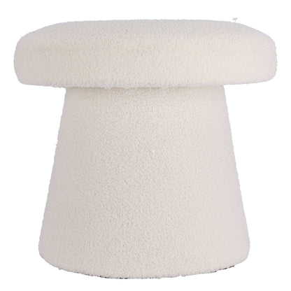 Well Home Taburete Hongo Reposapies Color Blanco Ø43x38cm_0