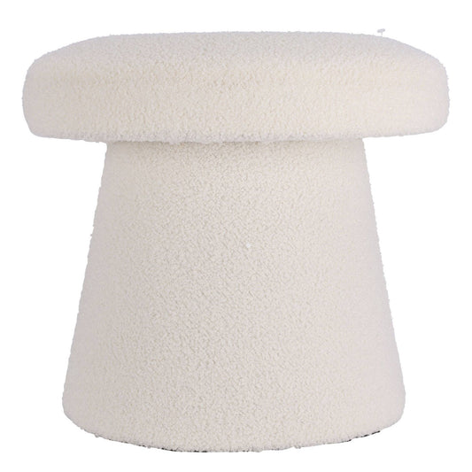 Well Home Taburete Hongo Reposapies Color Blanco Ø43x38cm_0