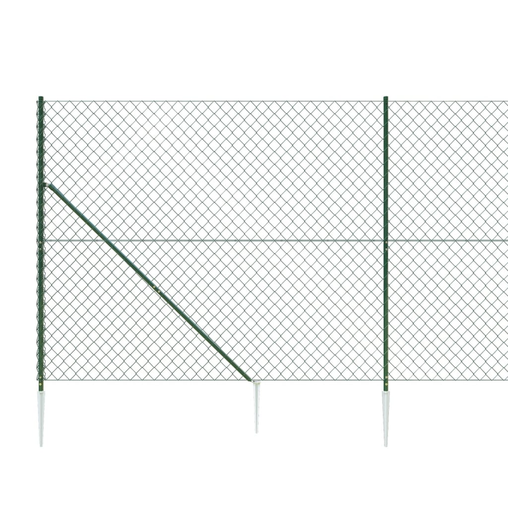 Cerca De Alambre Con Pinchos De Anclaje Verde 1,6x10 M / Vetonek_2