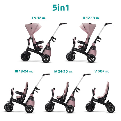Triciclo Infantil Bidireccional Easytwist Mauvelous Pink_0