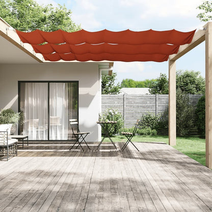 Vidaxl Toldo Vertical Terracota Tela Oxford 60x420 Cm_1