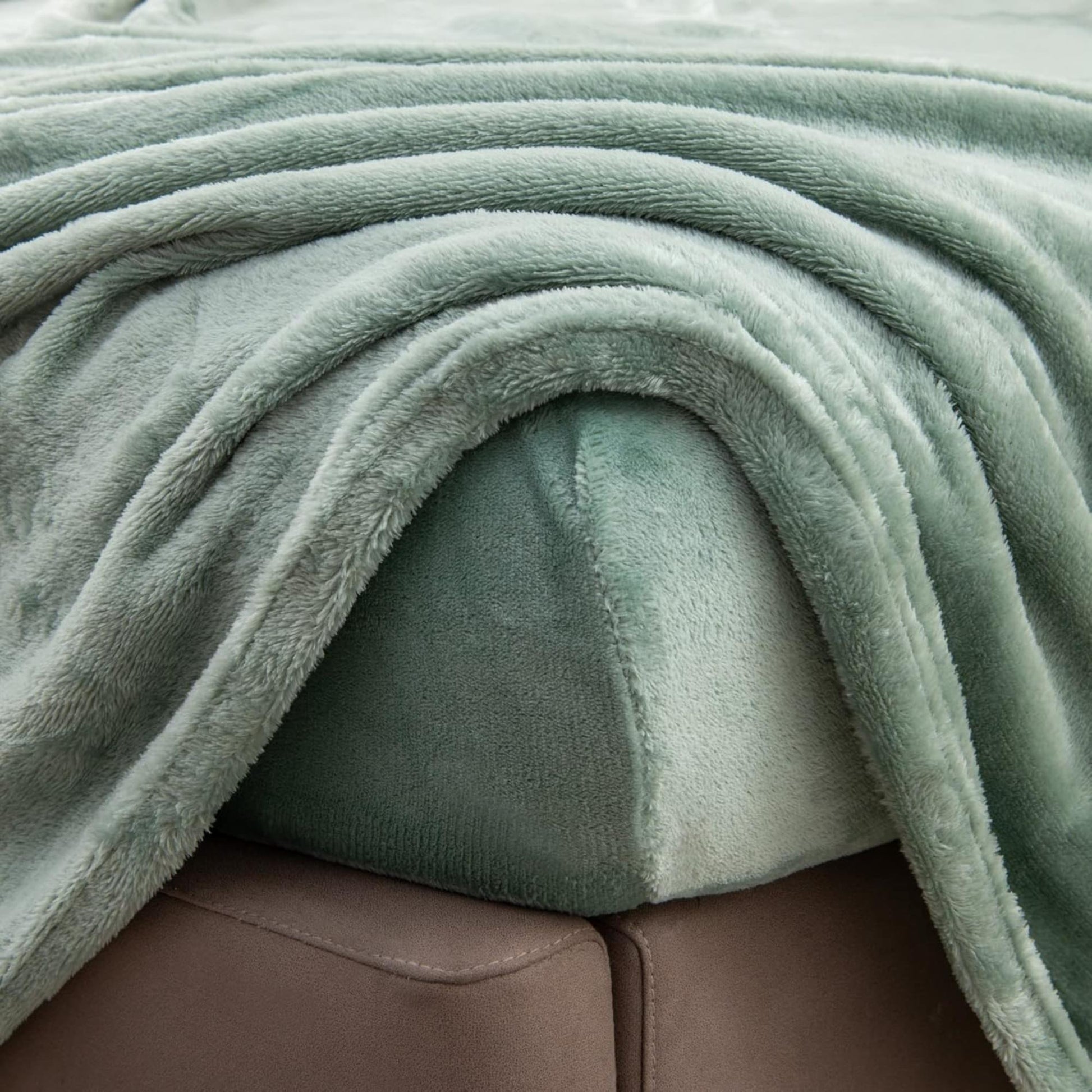 Well Home Manta Polar Coral De 250 Gsm, 100% Poliéster Color Verde Claro_2