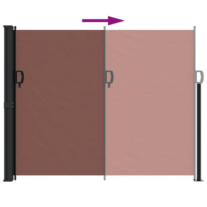 Vidaxl Toldo Lateral Retráctil Marrón 160x500 Cm_4