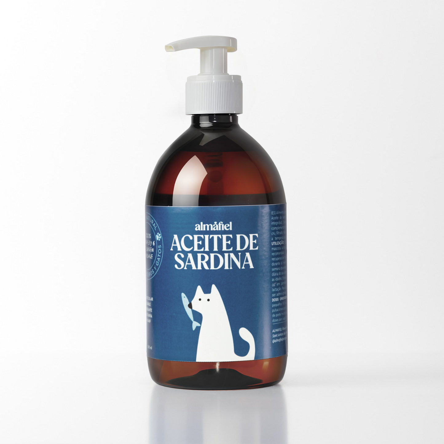 500 ml Aceite De Sardina - Omega 3 Salvaje para perros y gatos_0