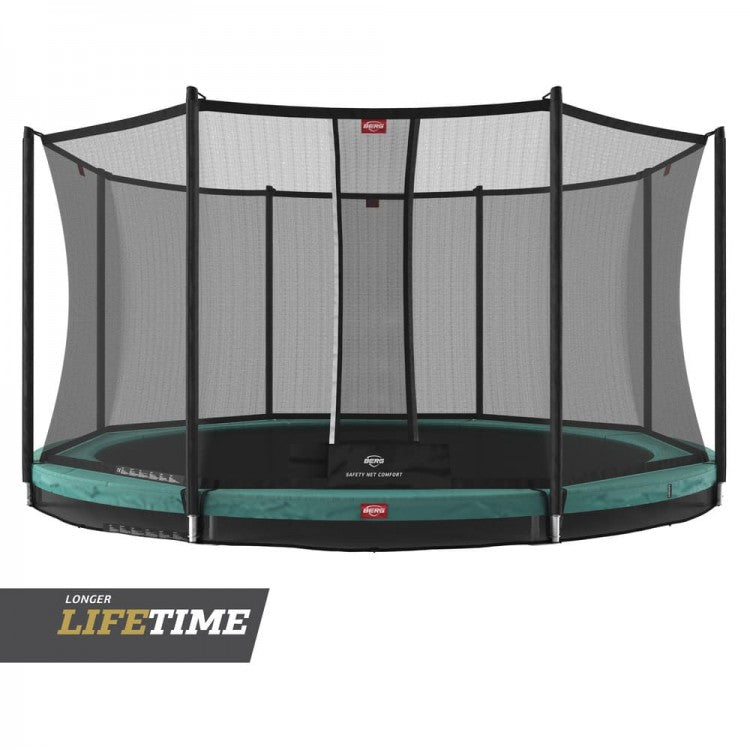 Cama Elastica Berg Inground Favorit 330 + Red Comfort Verde._0