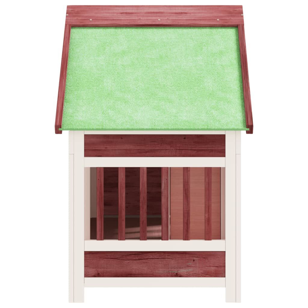 Vidaxl Caseta Para Perros Madera Maciza Pino Color Moca 96x60,5x87 Cm_4