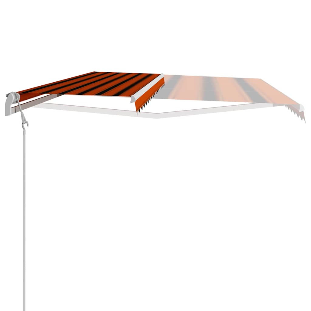 Toldo Automático Retráctil Naranja Y Marrón 400x300 Cm_4