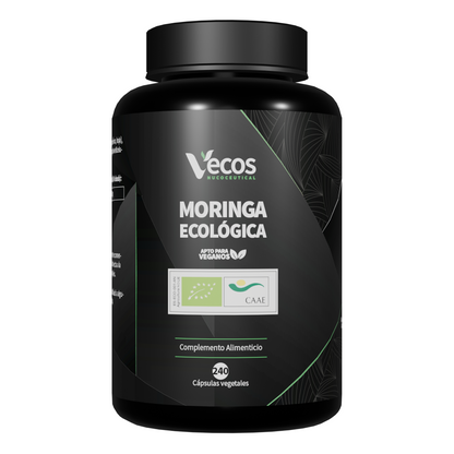 Moringa Ecológica 1650 Mg Vecos 240 Cápsulas | Energía, Defensas Y Antioxidante | Superalimento 100% Hoja_0