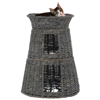 Cestas De Gatos 3 Uds Con Cojines Sauce Natural Gris 47x34x60cm_1
