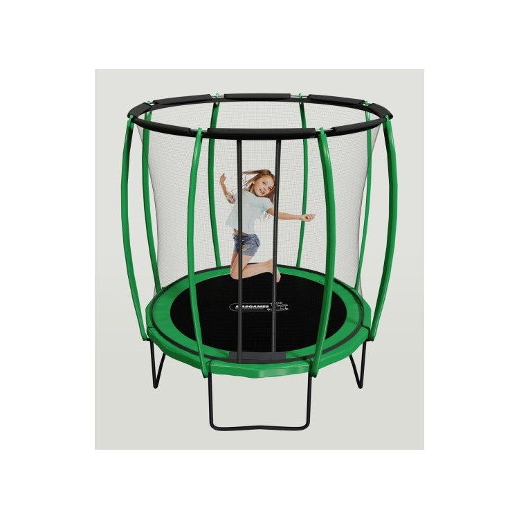 Cama Elastica Masgames Premium 305 Con Red Protectora, Escalera Y Anclajes._2