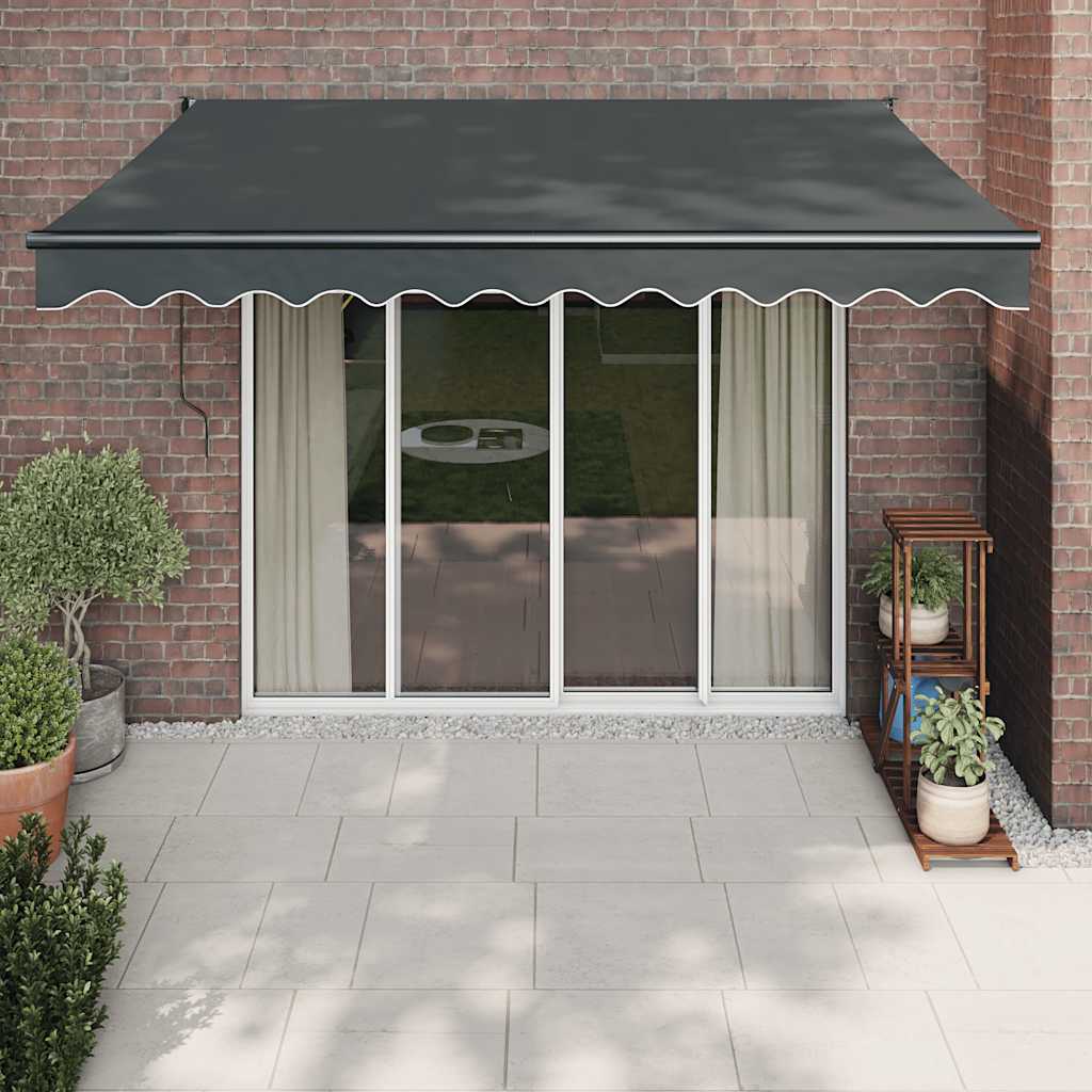 Toldo Retráctil Automático Gris Antracita 3,5x2,5 M_1