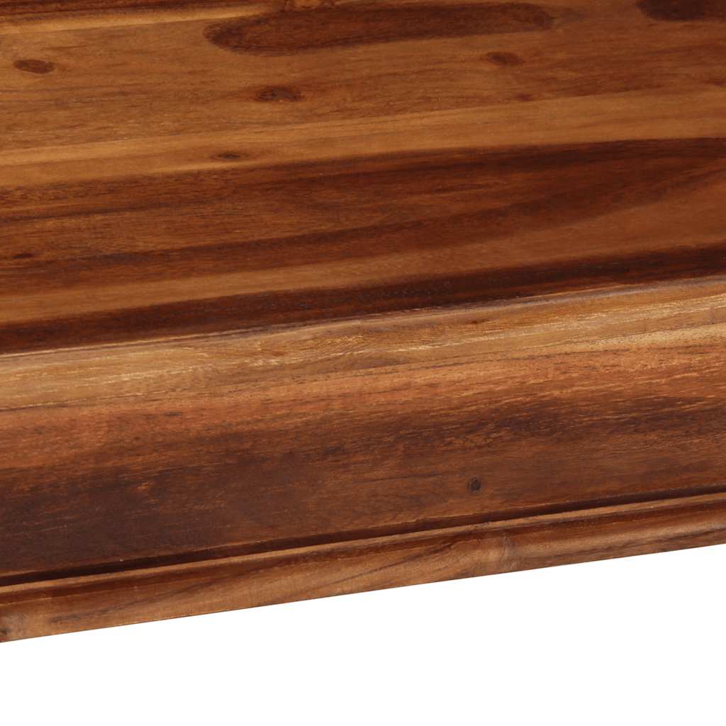 Mesa De Centro De Madera Maciza 110x60x40 Cm Acacia_4