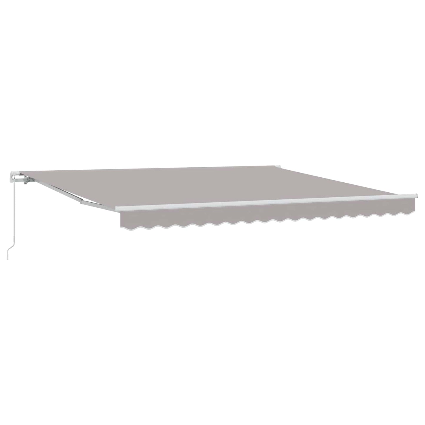 Toldo Retráctil Gris Claro 400 X 300 Cm Poliéster Y Aluminio_1
