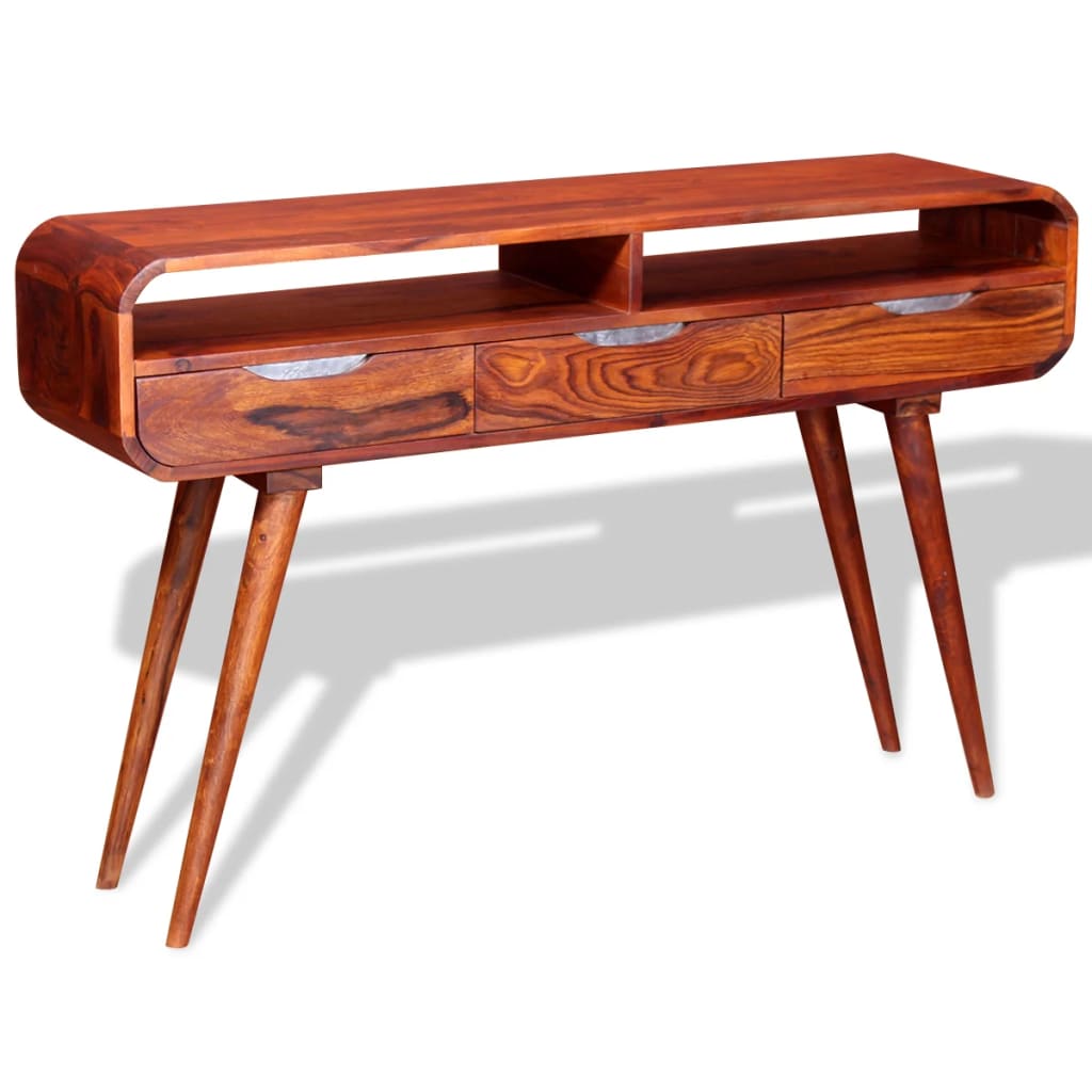 Mesa Consola De Madera Maciza De Sheesham 120x30x75 Cm_1