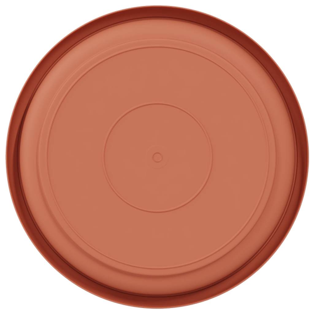 Bandeja Redonda Para Flores 6 Pcs Rojo Ladrillo Ø 17,5 X 2 Cm_5