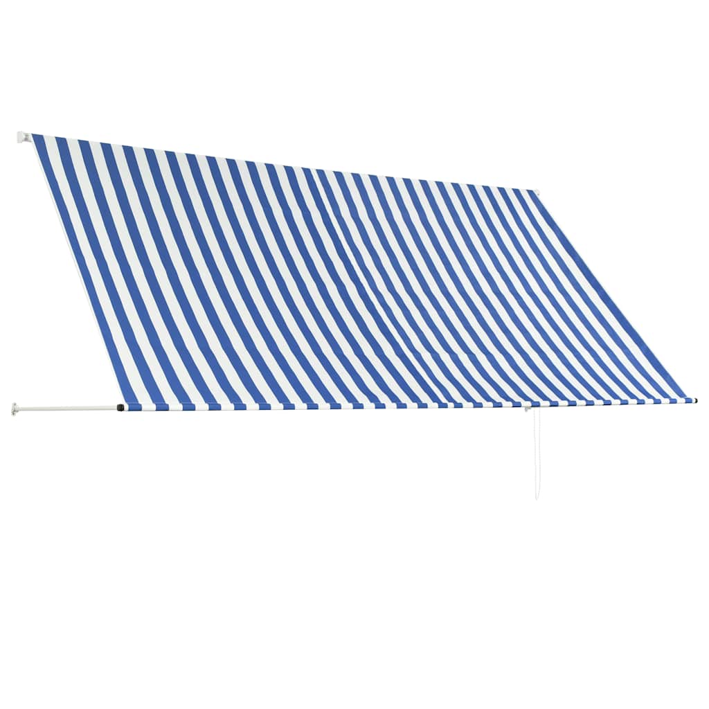 Toldo Retráctil 300x150 Cm Azul Y Blanco_3