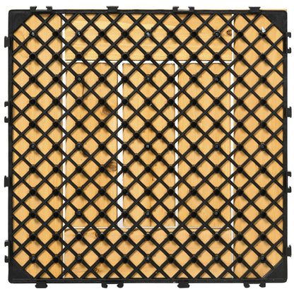 Outsunny Set De 27 Piezas Baldosas De Madera 30x30 Cm Área De 2,43m² Para Jardín_3
