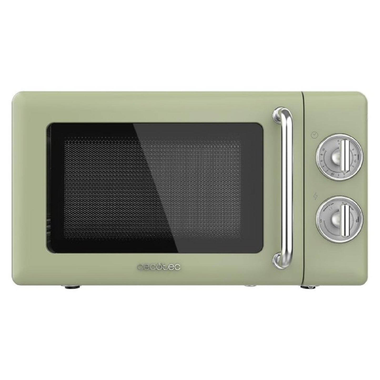 Microondas Mecánico De 20 L Proclean 3010 Retro Green. 700 W En 6 Niveles, Temporizador Hasta 30 Minutos, Modo Descongelación, Diseño Vintage En Ver_0